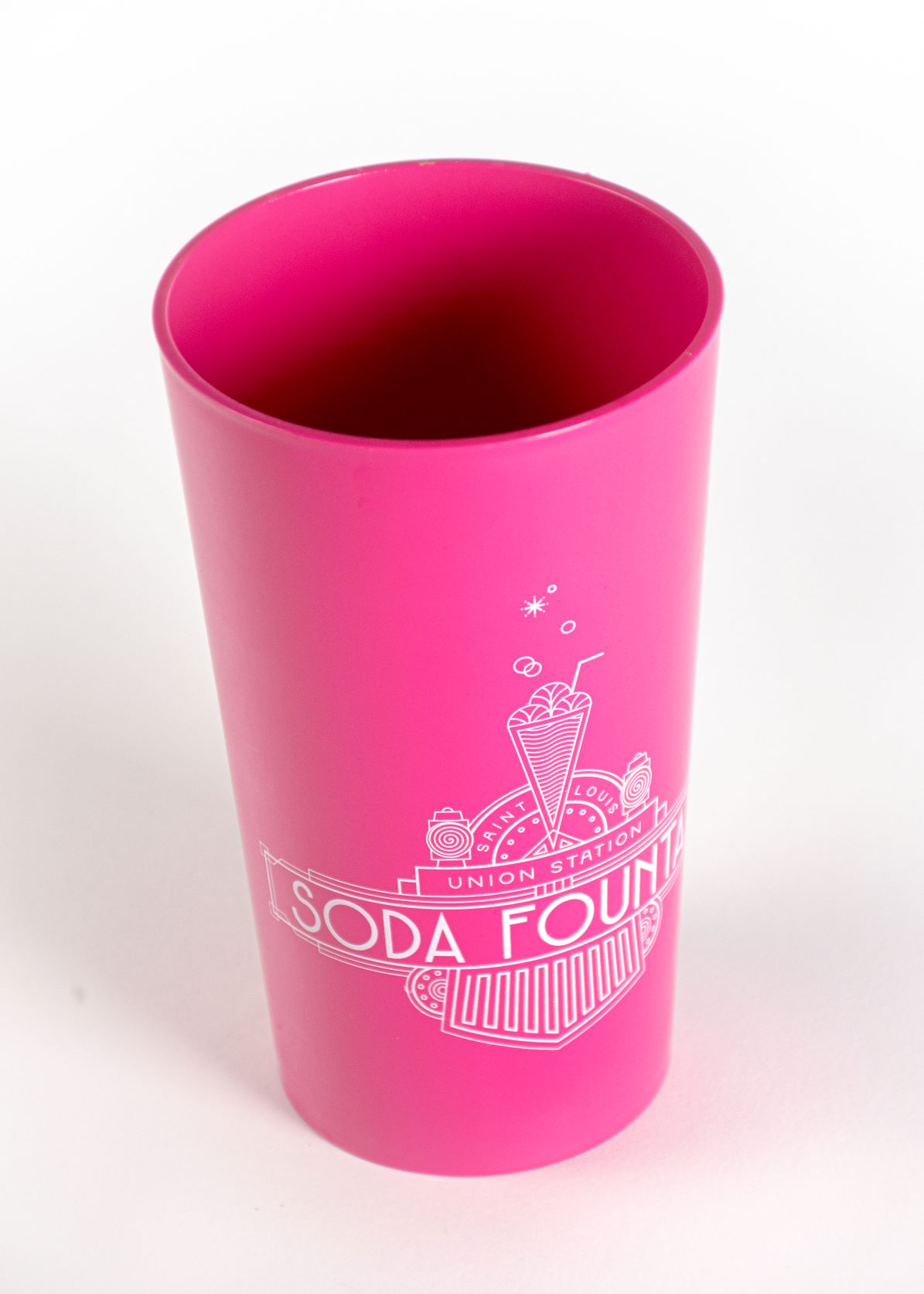 Pink Soda Fountain Plastic Cup The Soda Fountain