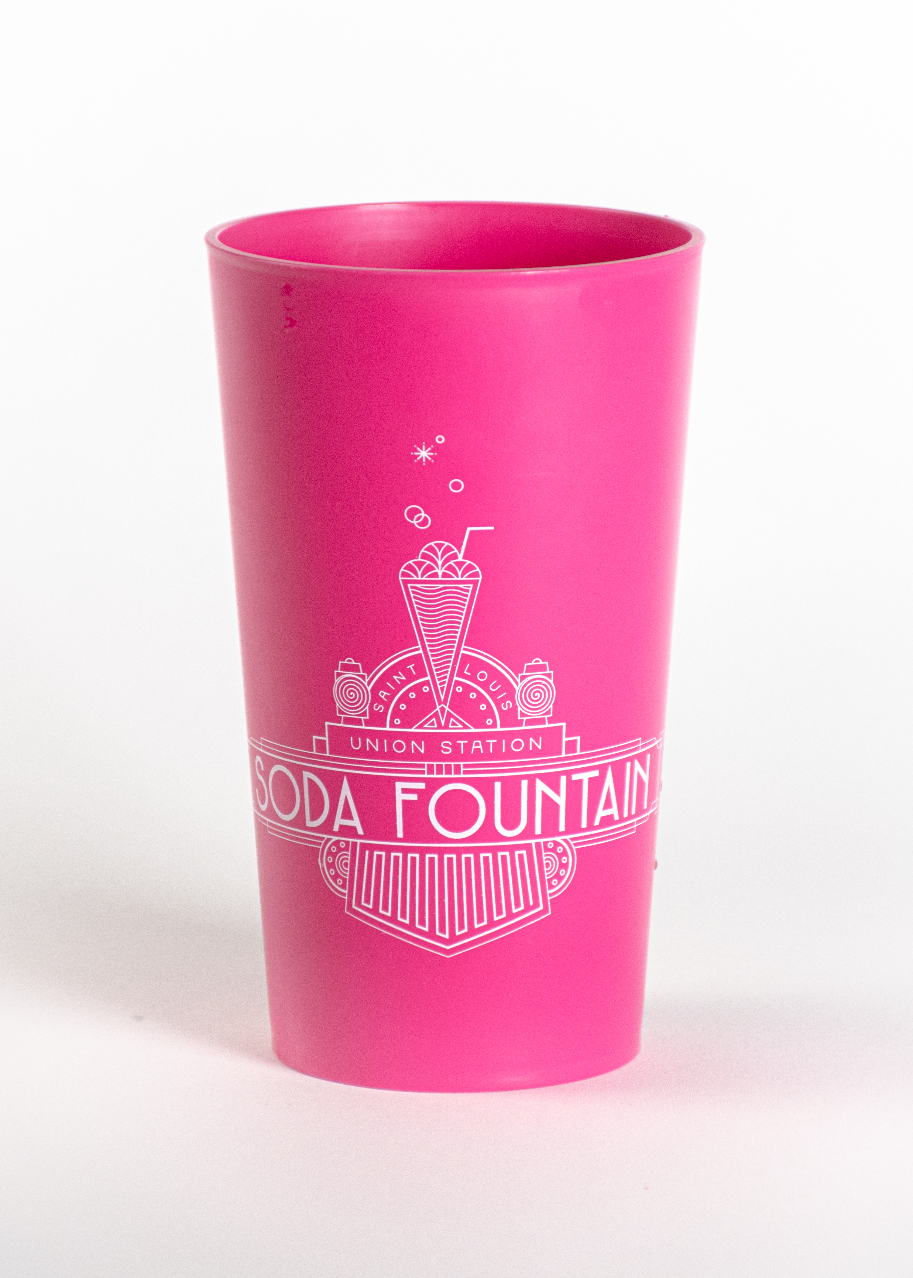 Pink Soda Fountain Plastic Cup